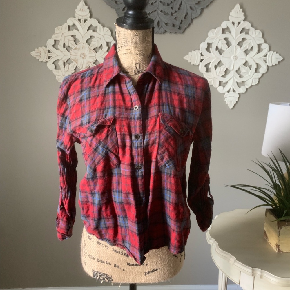 Open back flannel ❤️